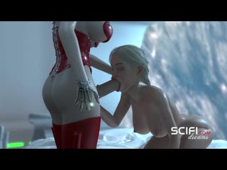 sci-fi passion. young girl fucked by hot shemale in orbital space station